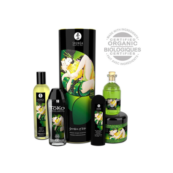 Coffret bio plaisir massage lubrifiant sels de mer 